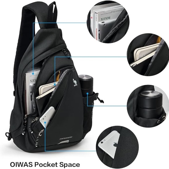 OIWAS Other - NWT OIWAS  Single Sling Strap Backpack